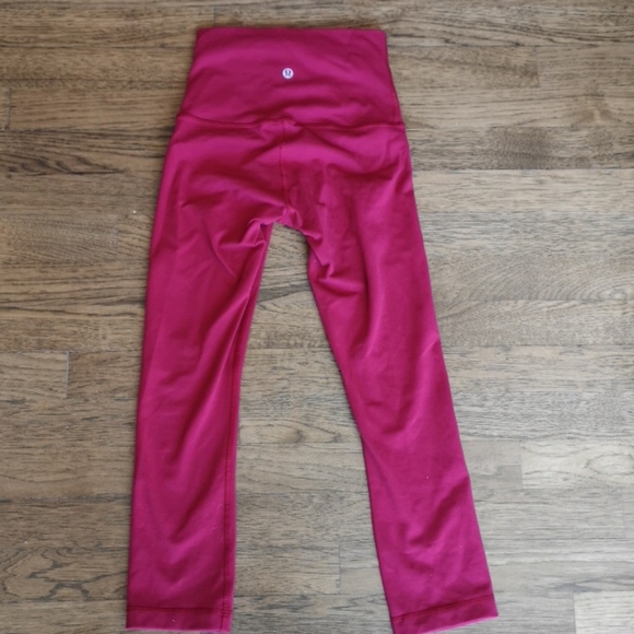 Lululemon Align Crops Rosewood 2